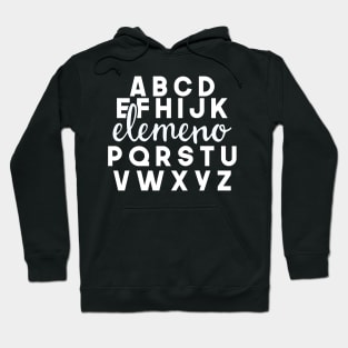 Elemeno Teacher Alphabet Hoodie